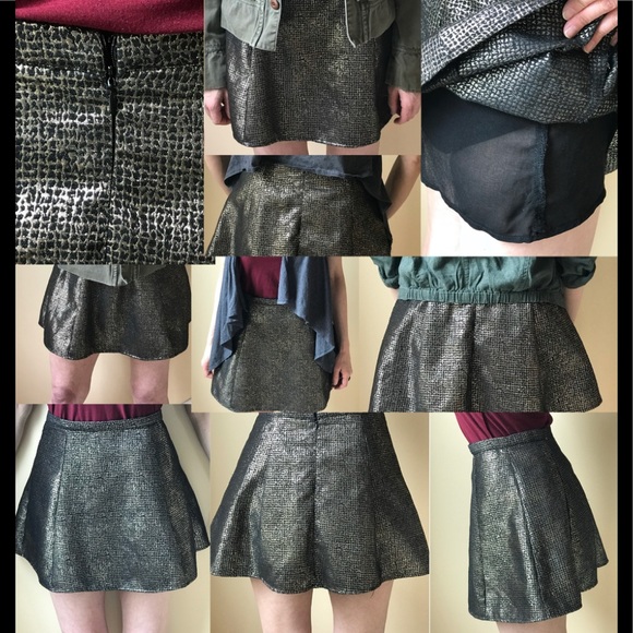 ⚡️one❤️clothing | Sparkly Gold | A-Line | Mini | Petite / Juniors | M - Picture 13 of 17